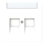 ABB BuschJaeger Art linear Centraalplaat RJ45 180044M Verkeerswit mat