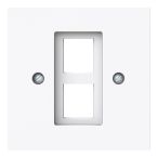 ABB BuschJaeger Art linear Centraalplaat RJ45 25610244G Verkeerswit glanzend