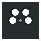 ABB BuschJaeger Art linear Centraalplaat satelliet 1743100445M Zwart mat