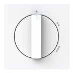 ABB BuschJaeger Art Linear Draaiknop 2542 DR0244G Verkeerswit glanzend