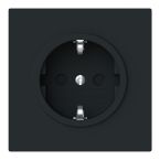 ABB BuschJaeger Art Linear Wandcontactdoos 20 EUCB45M Zwart mat