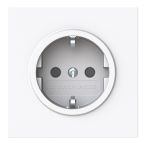 ABB BuschJaeger Art Linear Wandcontactdoos 20 EUCB44G Verkeerswit glanzend