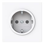 ABB BuschJaeger Art linear Wandcontactdoos 20 EUCRB44G Verkeerswit glanzend