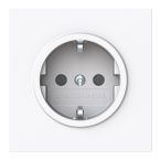 ABB BuschJaeger Art linear Wandcontactdoos 23 EUCB44G Verkeerswit glanzend