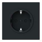 ABB BuschJaeger Art linear Wandcontactdoos 23 EUCB45M Zwart mat