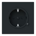 ABB BuschJaeger Art linear Wandcontactdoos 20 EUCBL45M Zwart mat