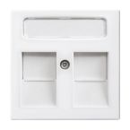 ABB BuschJaeger Balance SI Centraalplaat RJ45 1800914 Alpinwit