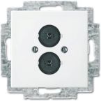 OUTLET ABB BuschJaeger Balance SI Luidsprekercontactdoos 2147 U914 Alpinwit