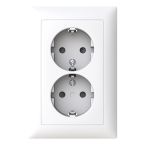 ABB BuschJaeger Balance SI Wandcontactdoos 302EUJT914 Alpinwit