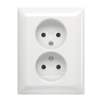 ABB BuschJaeger Balance SI Wandcontactdoos 202 UJRB914 Alpinwit