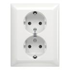 ABB BuschJaeger Balance SI Wandcontactdoos 202 EUJRB914 Alpinwit