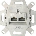 ABB BuschJaeger Basiselement Datacontactdoos 021812101 2xRJ45