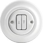 ABB BuschJaeger Decento Jaloezie impulsdrukker 20224 UJ64 Verkeerswit