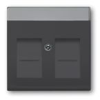 ABB BuschJaeger Future Linear Centraalplaat RJ45 180081 Antraciet