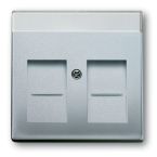 ABB BuschJaeger Future Linear Centraalplaat RJ45 180083 Aluzilver