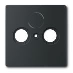 ABB BuschJaeger Future Linear Centraalplaat satelliet 1743885 Zwart mat