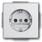 ABB BuschJaeger Future Linear Wandcontactdoos 20 EUC83 Aluzilver