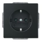 ABB BuschJaeger Future Linear Wandcontactdoos 20 EUCBLI885 Zwart mat