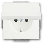 ABB BuschJaeger Future Linear Wandcontactdoos 20 EUK884 Verkeerswit mat