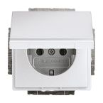 ABB BuschJaeger Future Linear Wandcontactdoos 20 EUK83 Aluzilver