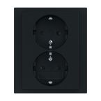 ABB BuschJaeger Future Linear Wandcontactdoos 202 EUJRB885 Zwart mat