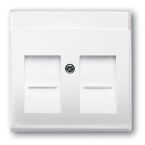 ABB BuschJaeger FutureSolo Centraalplaat RJ45 180084 Verkeerswit glanzend