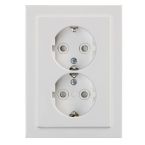 ABB BuschJaeger FutureSolo Wandcontactdoos 302EUJT84 Verkeerswit glanzend