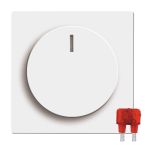 ABB BuschJaeger FutureSolo Dimmerknop 654084102 Verkeerswit glanzend