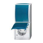 ABB BuschJaeger Ocean IP44 Combinatie schakelaarwandcontactdoos 2601620 EBW5