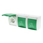 ABB BuschJaeger Ocean IP44 Wandcontactdoos 23003 EBW54 F Alpinwit