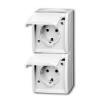 ABB BuschJaeger Ocean IP44 Wandcontactdoos 2002 EW54 Alpinwit