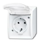 ABB BuschJaeger Ocean IP44 Wandcontactdoos 20 EW54 Alpinwit