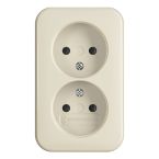 ABB BuschJaeger Opbouw Wandcontactdoos 202 APB11 Crème