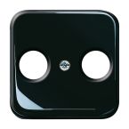 ABB BuschJaeger Reflex SI Centraalplaat coax 2531215 Zwart