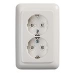 ABB BuschJaeger Reflex SI Wandcontactdoos 302EUJT214 Alpinwit