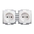 ABB BuschJaeger Reflex SI Wandcontactdoos 202 EUCKS214 Alpinwit