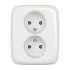 ABB BuschJaeger Reflex SI Wandcontactdoos 202 UJR214 Alpinwit