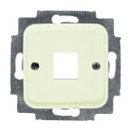ABB BuschJaeger Standaard SI Centraalplaat RJ45 2561212 Crème