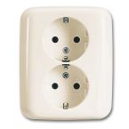 OUTLET ABB BuschJaeger Standaard SI Wandcontactdoos 2002 EUJR212 Crème