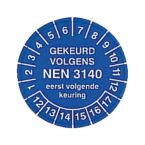 ProInstall Accessoires Keurzegel NEN STICKER BL