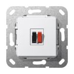 Gira Basiselement Luidsprekercontactdoos 569203 Alpinwit