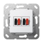 Gira Basiselement Luidsprekercontactdoos 569303 Alpinwit