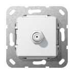 Gira Basiselement SAT F contactdoos 565003 Alpinwit