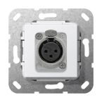 Gira Basiselement XLR contactdoos 566703 Alpinwit