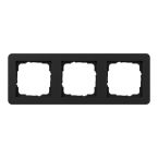 Gira E1 Afdekraam 0213153 Zwart mat