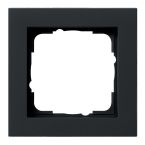 Gira E2 Afdekraam 021109 Zwart mat