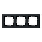 Gira E2 Afdekraam 021309 Zwart mat