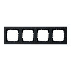 Gira E2 Afdekraam 021409 Zwart mat