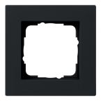 Gira E2 Afdekraam 0211095 Zwart mat