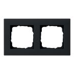 Gira E2 Afdekraam 0212095 Zwart mat